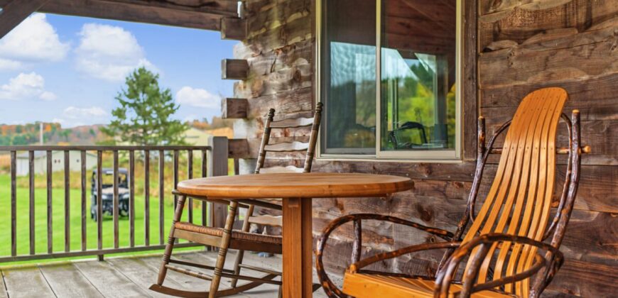 95.02-Acre Premier Whitetail Hunting Estate with Log Cabin, Pond