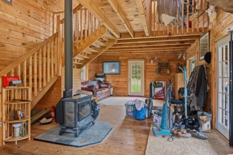 95.02-Acre Premier Whitetail Hunting Estate with Log Cabin, Pond