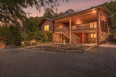 Colorado Log Home on 3.75 Acres For Sale with Pond, Orchard