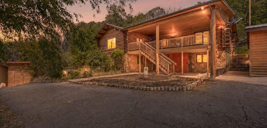 Colorado Log Home on 3.75 Acres For Sale with Pond, Orchard