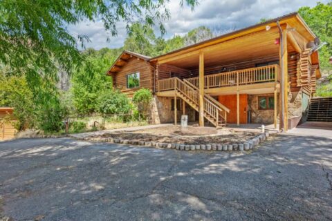 Colorado Log Home on 3.75 Acres For Sale with Pond, Orchard