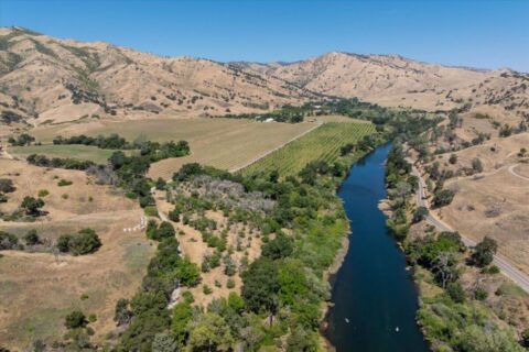 Winters, California Waterfront Acreage with 2 Homes for Sale