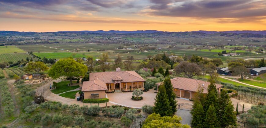 Paso Robles Luxury Home For Sale w/ Guest House & Olive Grove – SOLD