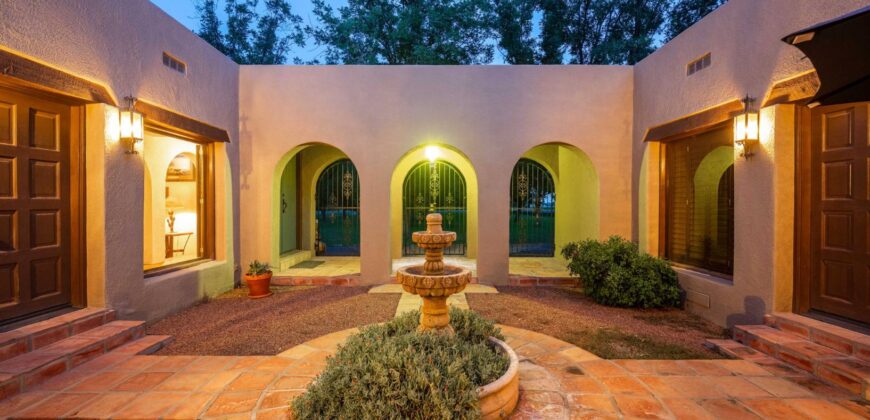Custom-Built Adobe Home and Pecan Orchard on 6 Acres in Las Cruces, New Mexico