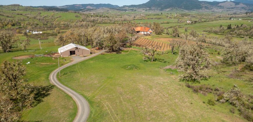 Umpqua Valley Equestrian Vineyard With Expansion Potential