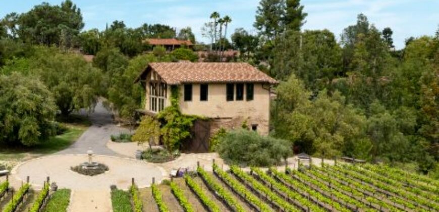 Legacy Estate On Nearly 4 Acres, Home to Peppertree Canyon Winery