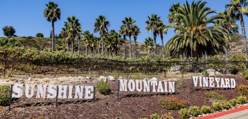 Sunshine Mountain Winery and Estate Home